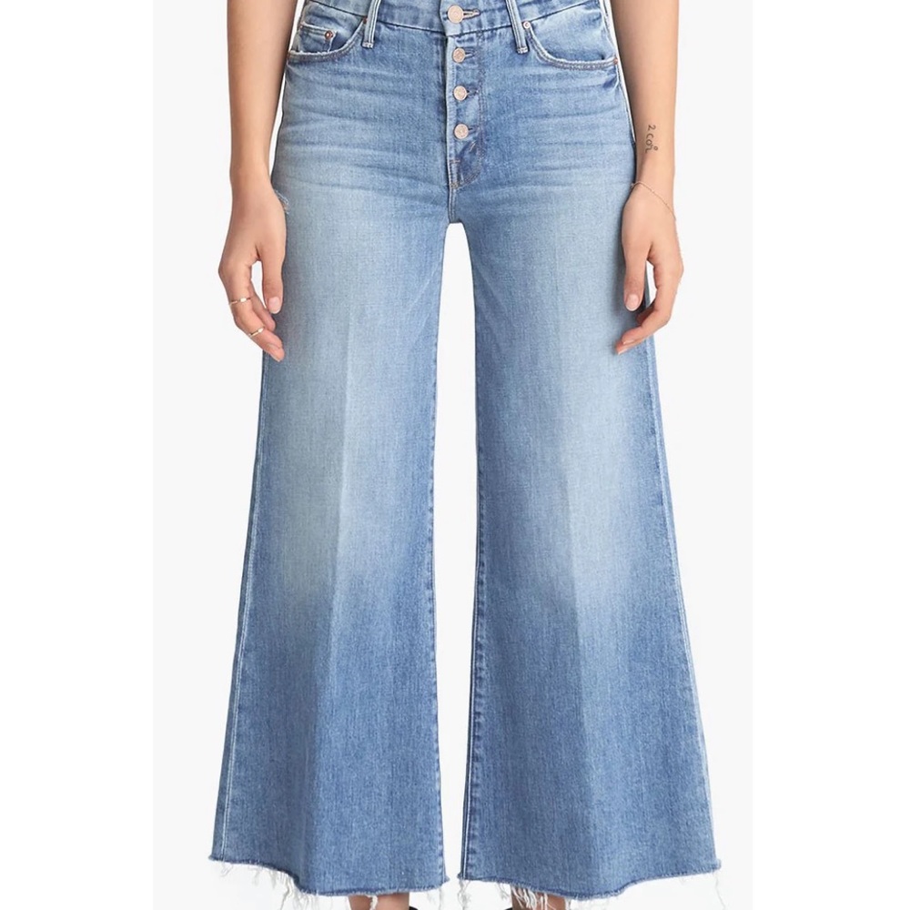 The Mother Denim Pixie Roller Ankle Fray Jean 27